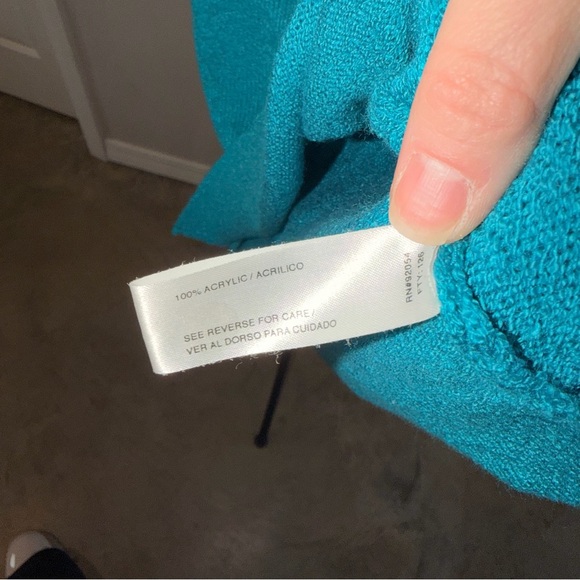 Carolyn Taylor Turquoise Button Down Shirt Grannycore Cottagecore - Picture 8 of 9